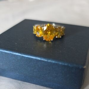 Elegant Yellow Gemstone Ring